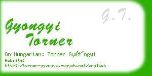 gyongyi torner business card